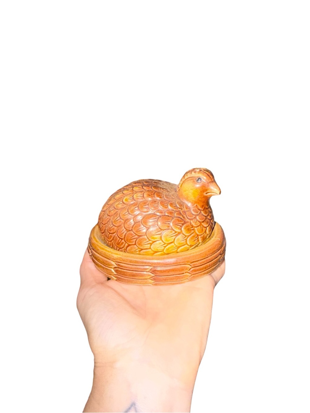Vintage bird and nest salt and pepper shakers
